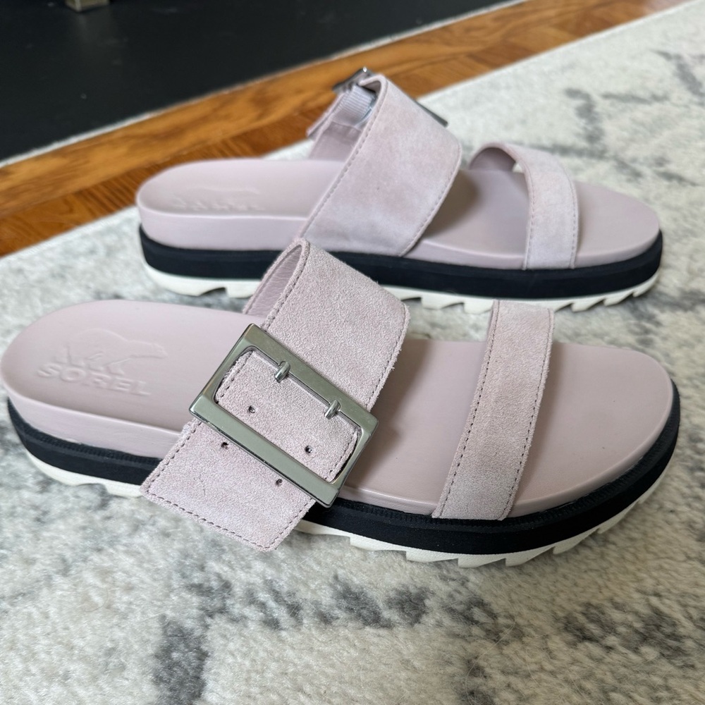 Sorel Pink Sandals with Adjustable Straps